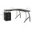 (Black) Computer Desk Storage Side Cabinet Corner Table 9