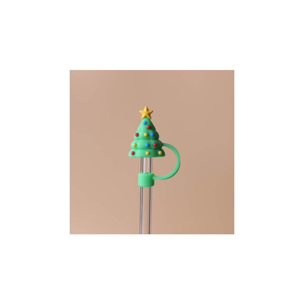 (10mm Christmas tree) Stanly straw cover dust cover stainless steel straw dust cover 10mm large diameter straw plug (50% postage for 4 pieces)