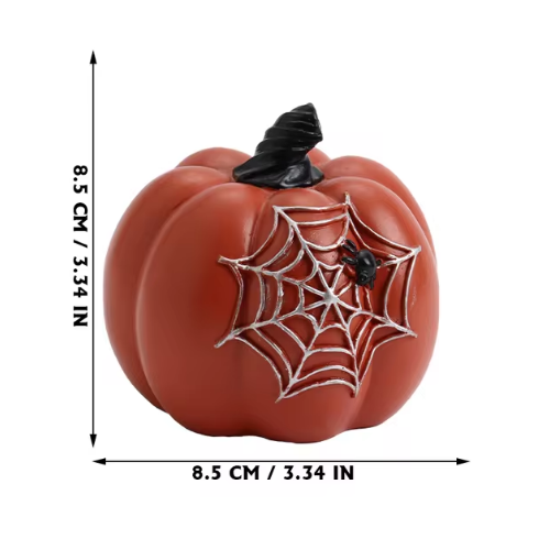 (D) Halloween Pumpkin Resin Ornaments Table Decoration 2