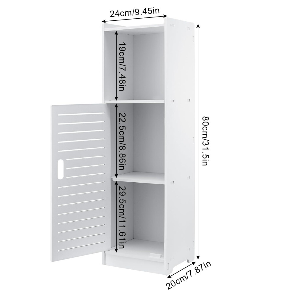 Bathroom Storage Unit,Cabinet Floor Standing Storage Tall Cupboard