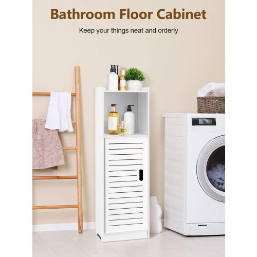Bathroom Storage Unit,Cabinet Floor Standing Storage Tall Cupboard 2