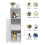Bathroom Storage Unit,Cabinet Floor Standing Storage Tall Cupboard 6