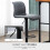 Homcom HOMCOM Barstools Set of 2, Dining Stools with Backrest and Footrest 4