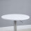 Homcom HOMCOM 60cm Adjustable Height Round Bar Table with Swivel Top White 15