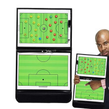 Magnetic Football Coaching Board Foldable Soccer Clipboard With Pen Coaching Strategy Guiding Board Coaching Tool For Soccer