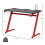 Homcom HOMCOM Gaming Desk with Gamepad Holder Cup Holder Headphone Hook 122cm 5