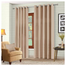 (BEIGE, 66 x 72) Thermal Insulated Curtains Ring Top