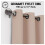 (BEIGE, 66 x 72) Thermal Insulated Curtains Ring Top 5