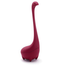 (Tea Hourglass - Fuchsia) The Nice Family Leaky Spoon Tea Drain Food Grade Creative Kitchenware