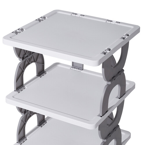 Living And Home 6-Tier Foldable Plastic Shoe Rack 2