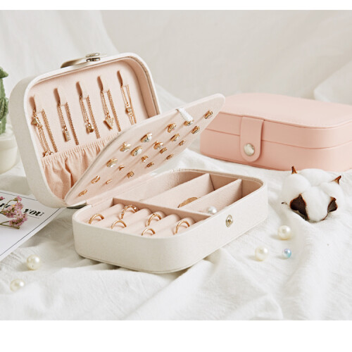 Earrings Jewelry Storage Box - Beige