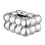 Living And Home (Silver) Stylish Ceramic Tissue Box 4