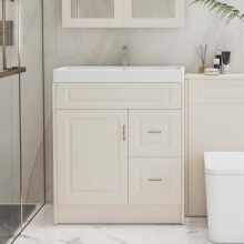 750mm Vanity Unit Basin Sink Floorstanding Cabinet & Handle Waterproof