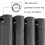 (GREY, 66 x 54) Soft Velvet Curtains Eyelet Ready Made Fully Lined 3