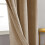 (BEIGE, 66 x 72) Soft Velvet Curtains Eyelet Ready Made Fully Lined 3