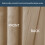 (BEIGE, 66 x 90) Soft Velvet Curtains Eyelet Ready Made Fully Lined 5
