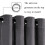 (DARK GREY, 66 x 54) Soft Velvet Curtains Eyelet Ready Made Fully Lined 6