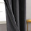 (DARK GREY, 66 x 90) Soft Velvet Curtains Eyelet Ready Made Fully Lined 4
