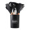 Living And Home (Black) 11-piece Silicone Kitchen Utensil Set for Nonstick Cookware 5