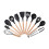 Living And Home (Black) 11-piece Silicone Kitchen Utensil Set for Nonstick Cookware 6