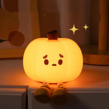 Pumpkin Night Lights Silicone Lamp Kids Baby Halloween Gifts