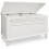 Storage Chest Wooden Bench Coffee Table Trunk with Handles White 4