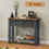 Mercers Furniture Corona Charcoal 2 Drawer Console Table 1