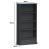 Mercers Furniture Corona Charcoal 1 Drawer DVD Rack CD Storage Small Bookcase Solid Wood Pine Wooden 4