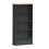 Mercers Furniture Corona Charcoal 1 Drawer DVD Rack CD Storage Small Bookcase Solid Wood Pine Wooden 2