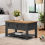 Mercers Furniture Corona Charcoal 2 Drawer Coffee Table Solid Wood Pine Wooden 1