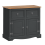 Mercers Furniture Corona Charcoal 2 Door Sideboard Solid Wood Pine Wooden Dark Grey 2