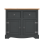 Mercers Furniture Corona Charcoal 2 Door Sideboard Solid Wood Pine Wooden Dark Grey 3