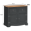Mercers Furniture Corona Charcoal 2 Door Sideboard Solid Wood Pine Wooden Dark Grey 4