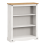 Mercers Furniture Corona White Small Low 3 Shelf Bookcase Solid Wood Pine Wooden 2