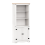 Mercers Furniture Corona White 2 Door Large Bookcase 2