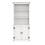 Mercers Furniture Corona White 2 Door Large Bookcase 3