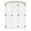Mercers Furniture Corona White 3 Door Arch Top Robe 3