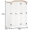 Mercers Furniture Corona White 3 Door Arch Top Robe 4