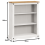 Mercers Furniture Corona White Small Low 3 Shelf Bookcase Solid Wood Pine Wooden 4