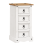 Mercers Furniture Corona White 4 Drawer Narrow Bedside 2