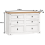 Mercers Furniture Corona White Low 3+3 Wide Chest 4