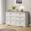 Mercers Furniture Corona White Low 3+3 Wide Chest 1