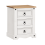 Mercers Furniture Corona White Medium 3 Drawer Bedside 2