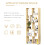 Homcom HOMCOM Multipurpose 8-Grid Bookshelf Decorative Shelf, Bathroom, Kitchen Oak 5