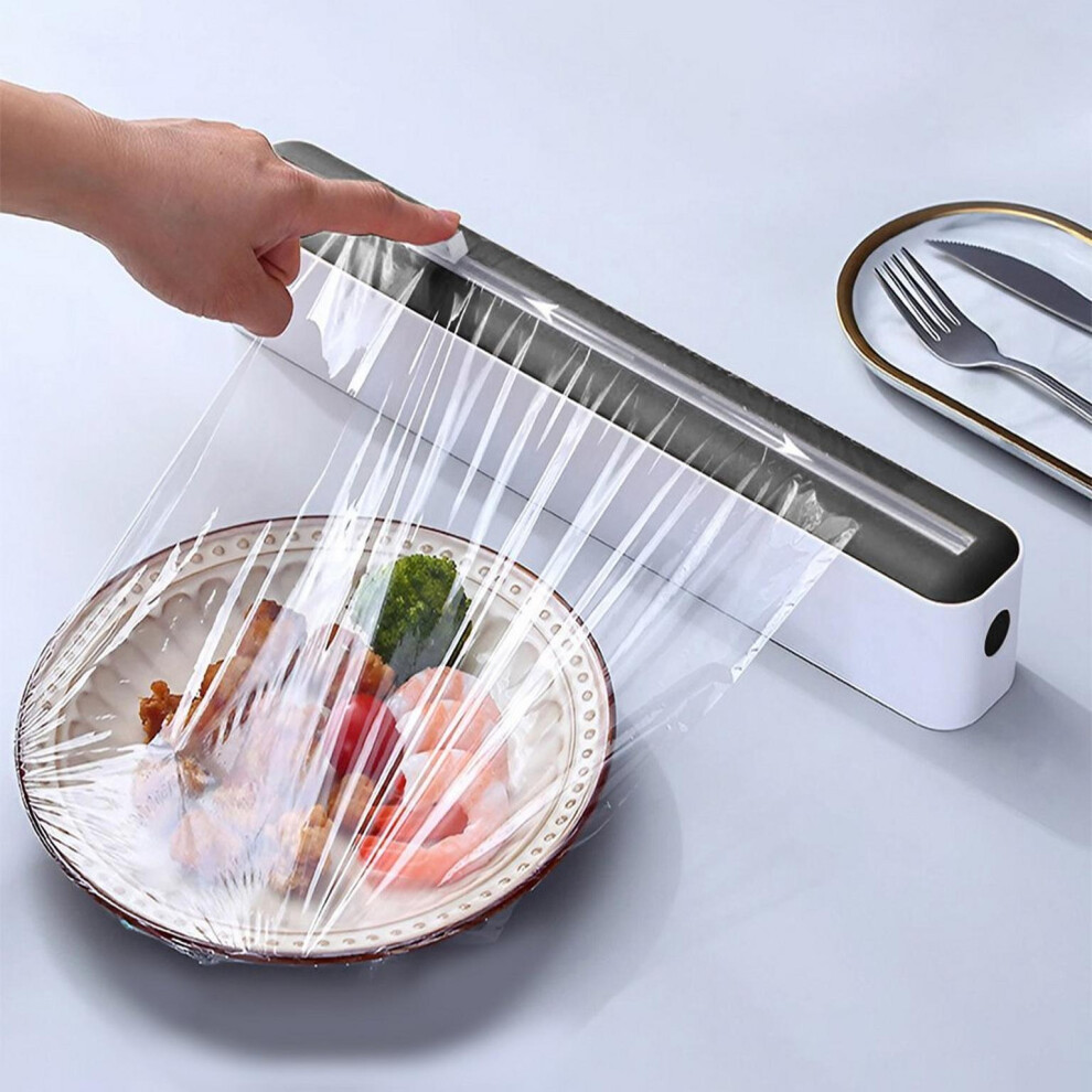 Plastic Wrap Dispenser With Cutter Household Suction Cup Cutter