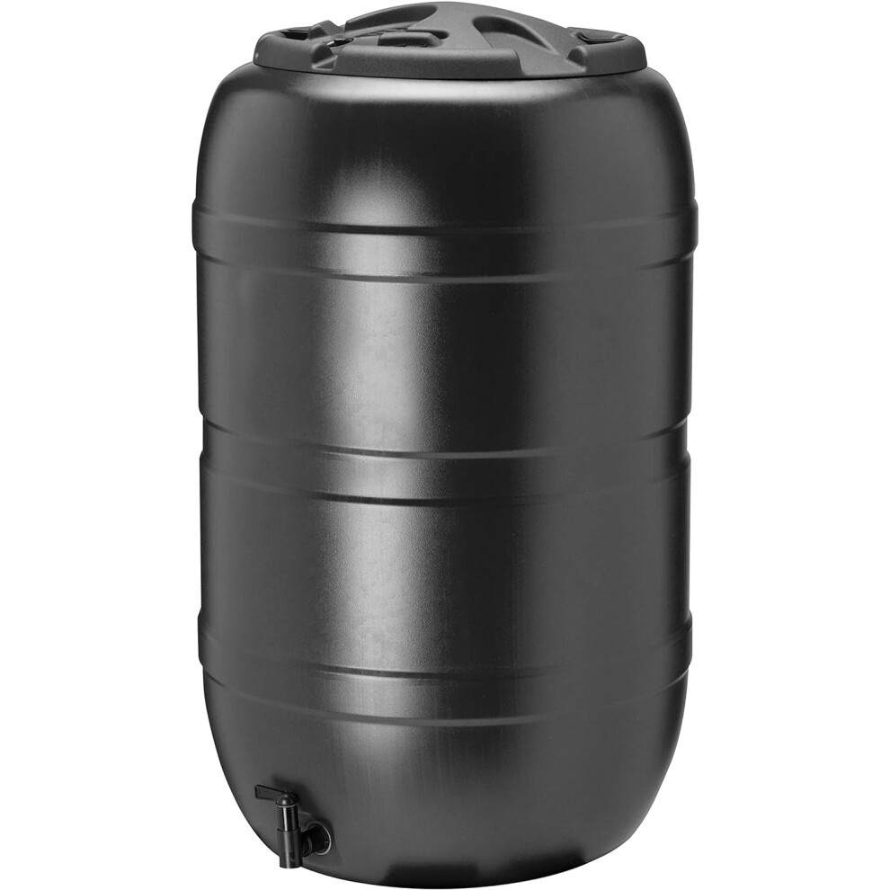 210L Standard Barrel Water Butt in BLACK