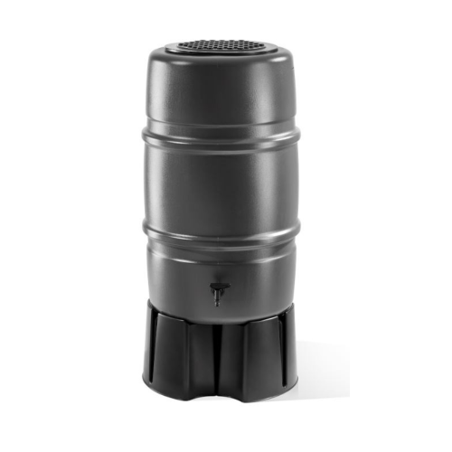 Harcostar 227L Water Butt with Stand and Diverter - Grey 1