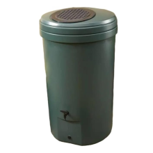 350L Harcostar Magnum Rain Barrel with Gutter Mate Rain Diverter