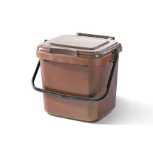 Recycled Plastic 7ltr kitchen brown kitchen caddy