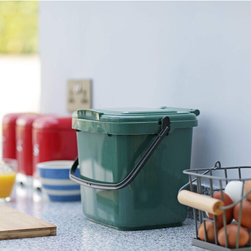 Recycled Plastic 7ltr Green Kitchen Caddy 2